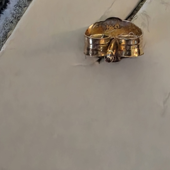 14K Yellow Gold Textured Bar Drop Earrings – 2.5 Inch Dangle Elegant Statement - Picture 2 of 2